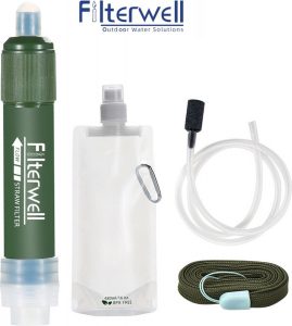 Filterwell® Waterfilter - Survival - Zuiver drinkwater - Lichtgewicht - Water Filter - Outdoor - Hiking & Wandelen