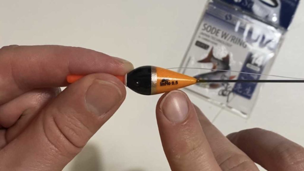 stap 3 vistuigje maken de knijploodjes