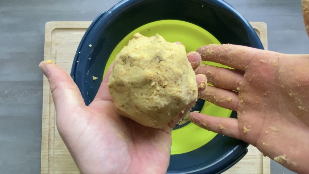 Aardappelpuree lokvoer maken stap 4