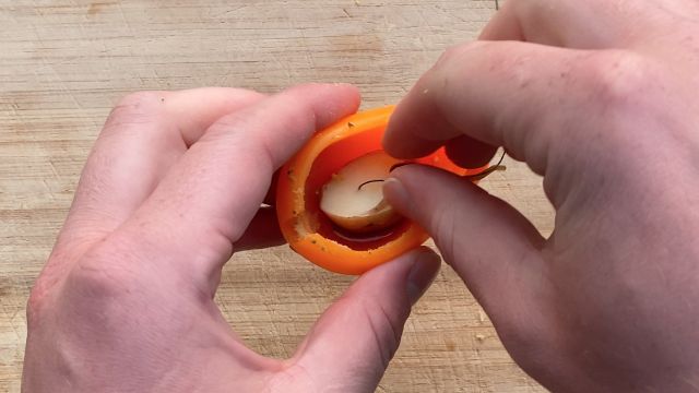 Krieltje dippen stap 3