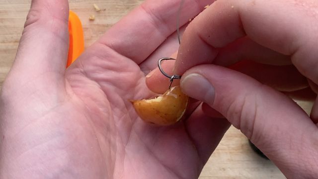 Krieltje dippen stap 4