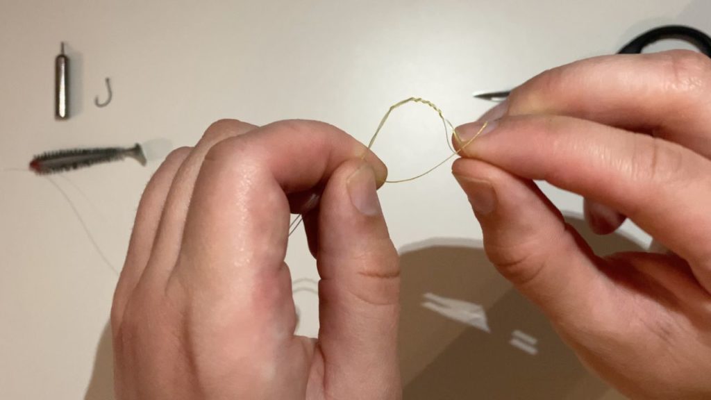 dropshot montage voor het roofvissen stap 2