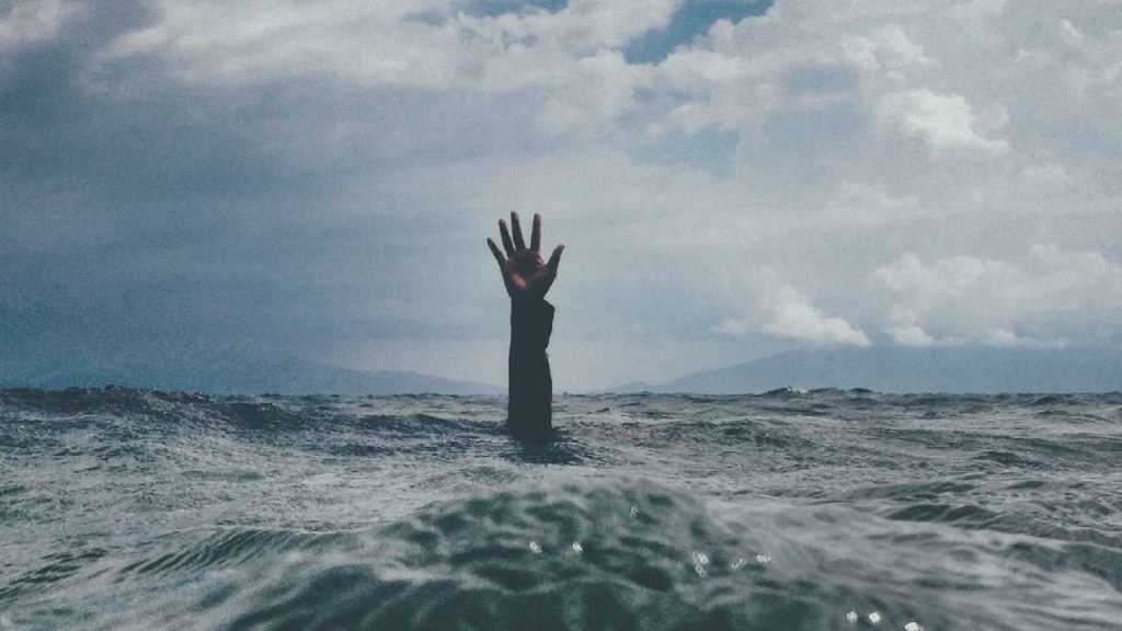 Vissen tijdens een storm is gevaarlijk